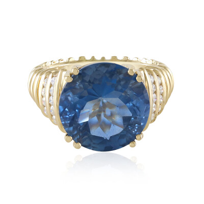 Anello in oro con Fluorite Cangiante (de Melo)