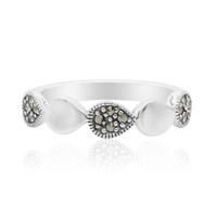 Anello in argento con Marcassite