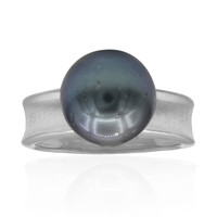 Anello in argento con Perla Tahitiana (TPC)