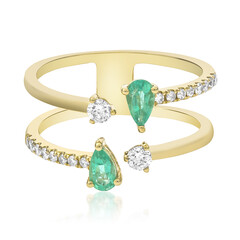 Anello in oro con Smeraldo Zambia (CIRARI)