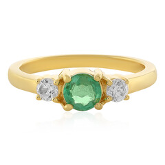 Anello in argento con Smeraldo Etiope