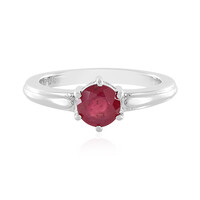 Anello in argento con Rubino del Madagascar