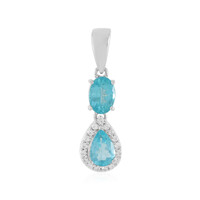 Ciondolo in argento con Apatite Blu