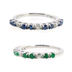 Anello in argento con Zaffiro Blu