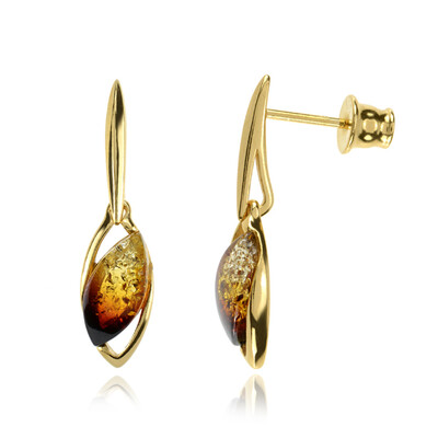 Orecchini in argento con Ambra Baltica (dagen)