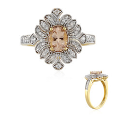 Anello in argento con Morganite