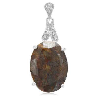 Ciondolo in argento con Quarzo Dinosauro