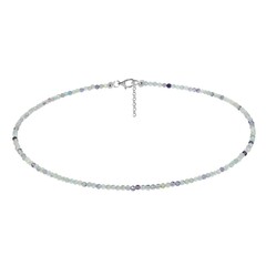Collana in argento con Fluorite