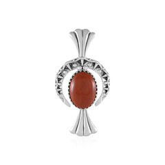 Ciondolo in argento con Diaspro Rosso  (Desert Chic)