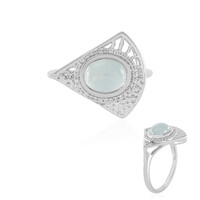Anello in argento con Acquamarina Brasiliana