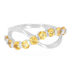 Anello in argento con Spessartina AAA