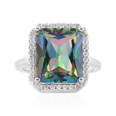 Anello in argento con Topazio Rugiada Mattutina