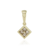 Ciondolo in oro con Diamante Cioccolato I2