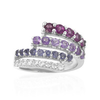 Anello in argento con Rodolite