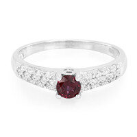 Anello in argento con Rodolite Brasiliana