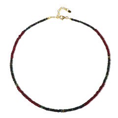 Collana in argento con Rubino del Madagascar