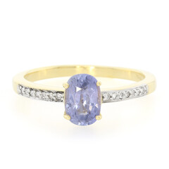 Anello in oro con Zaffiro (non riscaldato) (AMAYANI)