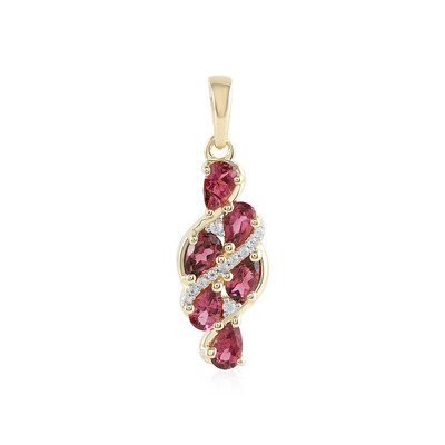 Ciondolo in argento con Tormalina Rosa