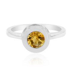 Anello in argento con Citrino