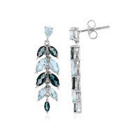 Orecchini in argento con Topazio Blu Londra
