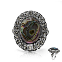 Anello in argento con Conchiglia Abalone