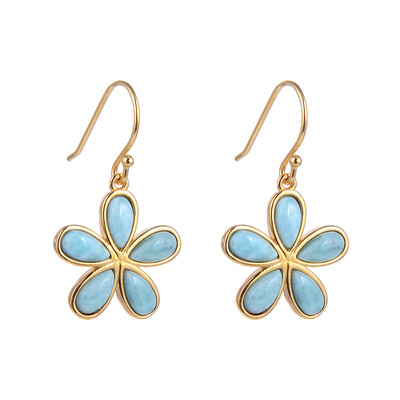 Orecchini in argento con Larimar