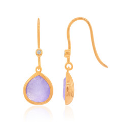 Orecchini in argento con Giada Lavanda