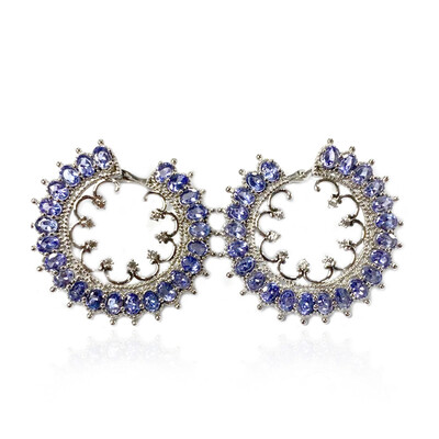 Orecchini in argento con Tanzanite (Dallas Prince Designs)