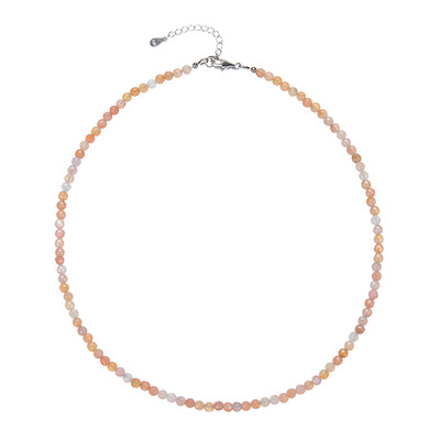Collana in argento con Agata Rossa Botswana