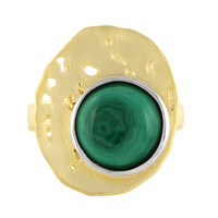 Anello in argento con Malachite