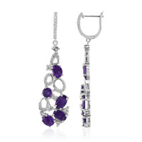 Orecchini in argento con Ametista Zambiana