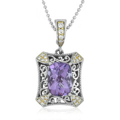Collana in argento con Ametista Rose de France (Dallas Prince Designs)