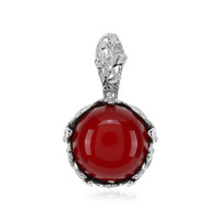 Ciondolo in argento con Ambra Rossa Colombiana