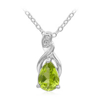 Collana in argento con Peridoto della Birmania