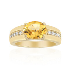 Anello in argento con Citrino