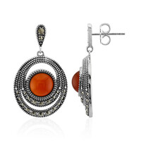 Orecchini in argento con Agata Rossa (Annette classic)