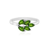 Anello in argento con Diopside Russo