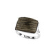 Anello in argento con Quercia Nera (dagen)