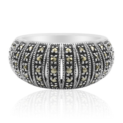 Anello in argento con Marcassite