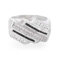 Anello da uomo in argento con Zircone