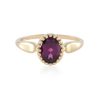 Anello in oro con Granato Magenta