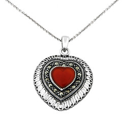 Collana in argento con Corniola