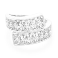 Anello in argento con Topazio Bianco