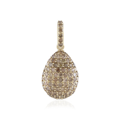 Ciondolo in oro con Diamante Champagne I2 (de Melo)