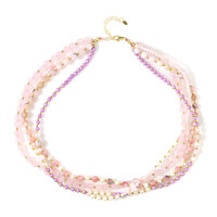 Collana in argento con Opale Rosa (Riya)