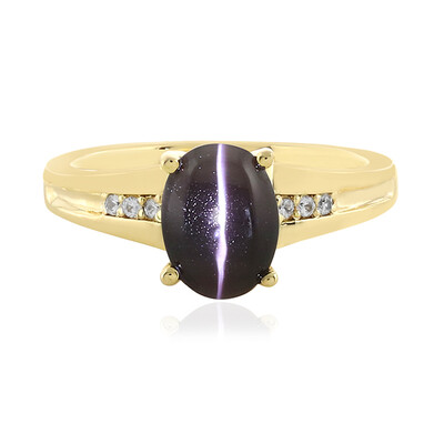 Anello in argento con Sillimanite Occhio di Gatto