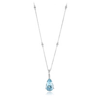 Collana in oro con Acquamarina Brasiliana AAA (AMAYANI)