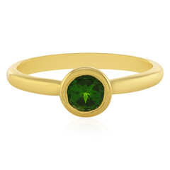 Anello in argento con Diopside Russo