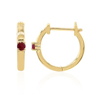 Orecchini in oro con Berillo Rosso