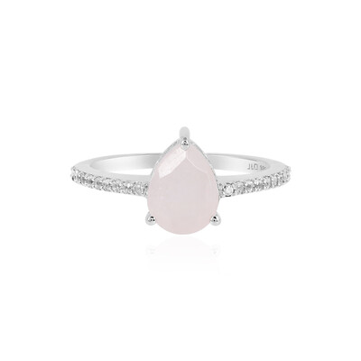 Anello in argento con Quarzo Rosa